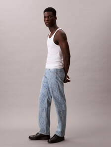 90's Straight Jeans, CK BLUE PAVEMENT AOP, hi-res