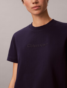 Cooling Jersey Crew Tee, Evening Blue, hi-res