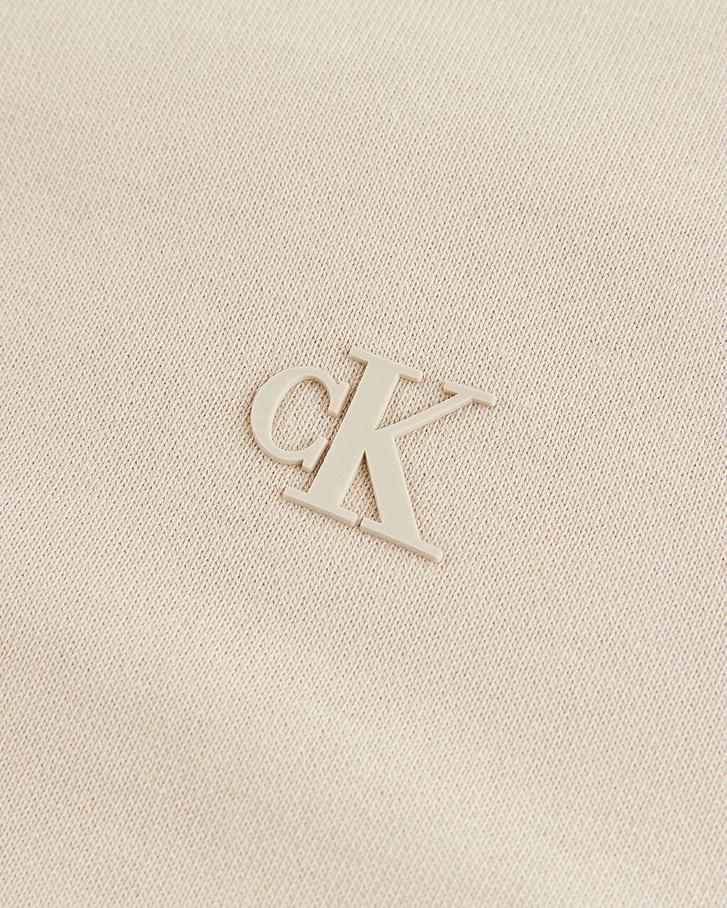 INFINITE COOL MONOGRAM CROPPED ZIP UP HOODIE, Classic Beige, hi-res