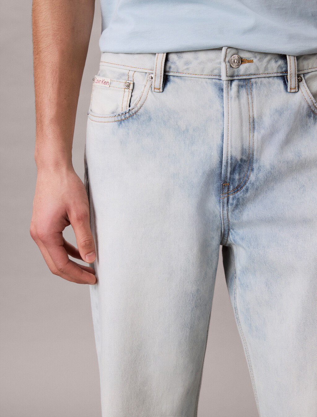 90's Straight Jeans, INDIGO SNOW, hi-res