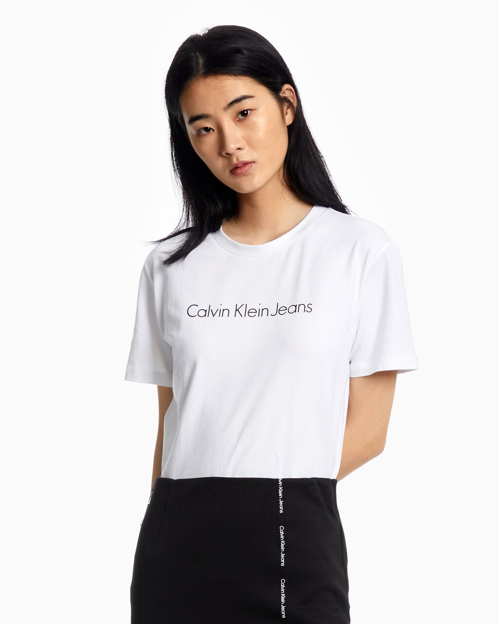 INSTITUTIONAL STRAIGHT TEE, Bright White, hi-res