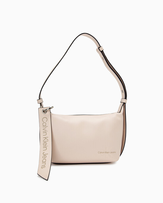 SCULPTED ROUND BAG WITH LOGO TAG