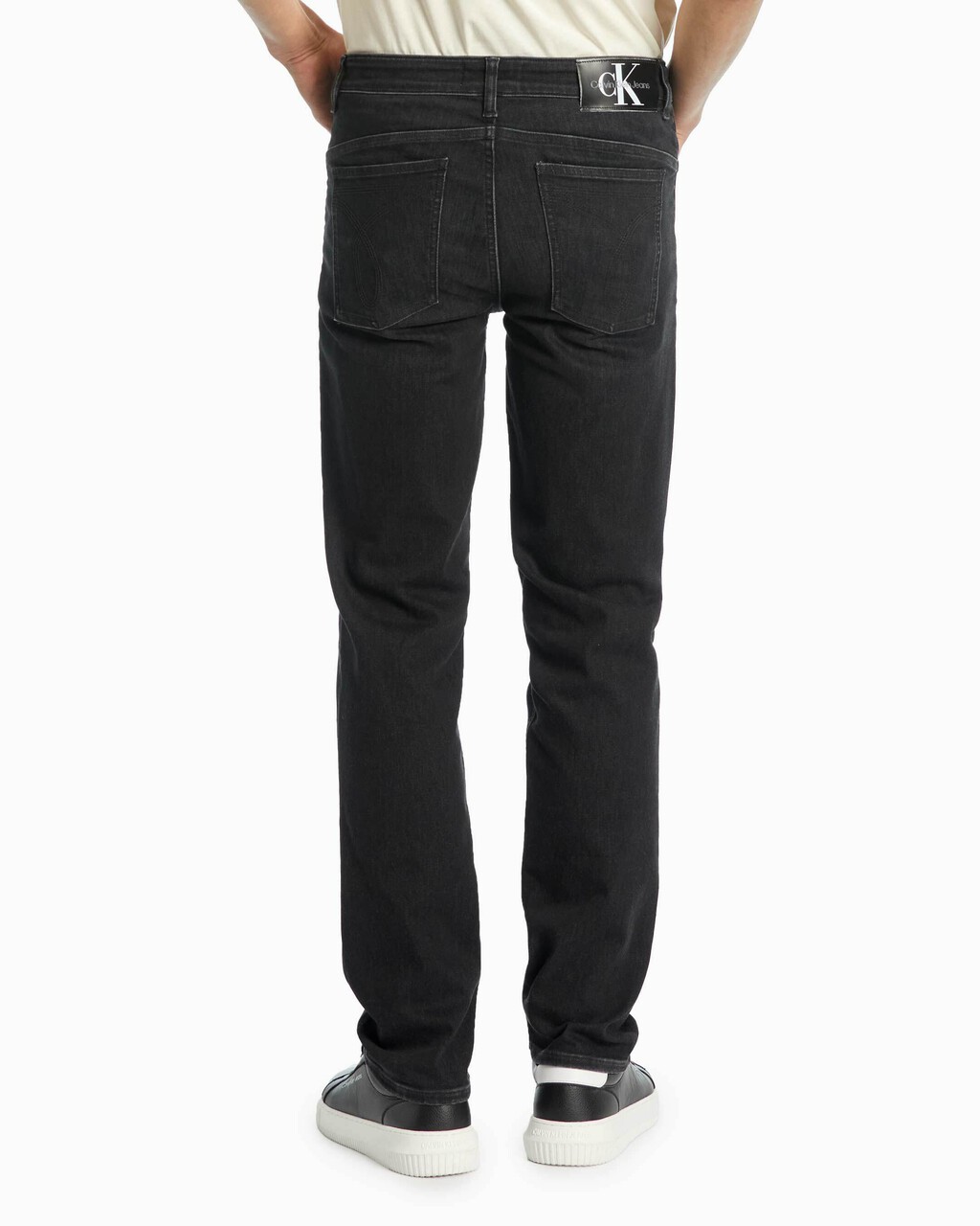 37.5 BODY JEANS WITH LOGO TAG, Black Hanger Logo, hi-res