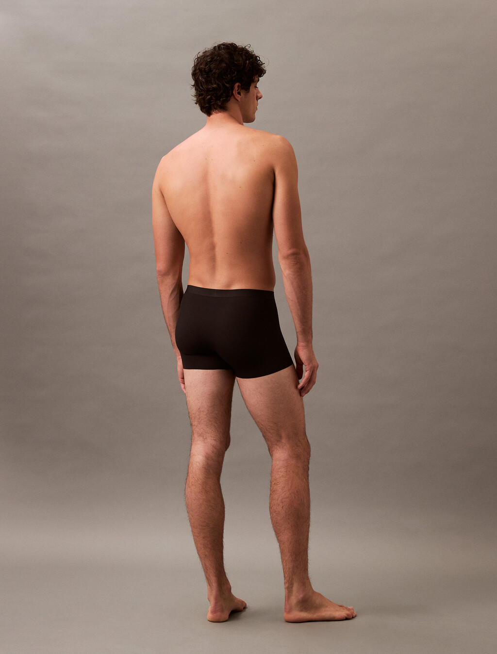 CK Black Bonded Micro Low Rise Trunks, Black, hi-res