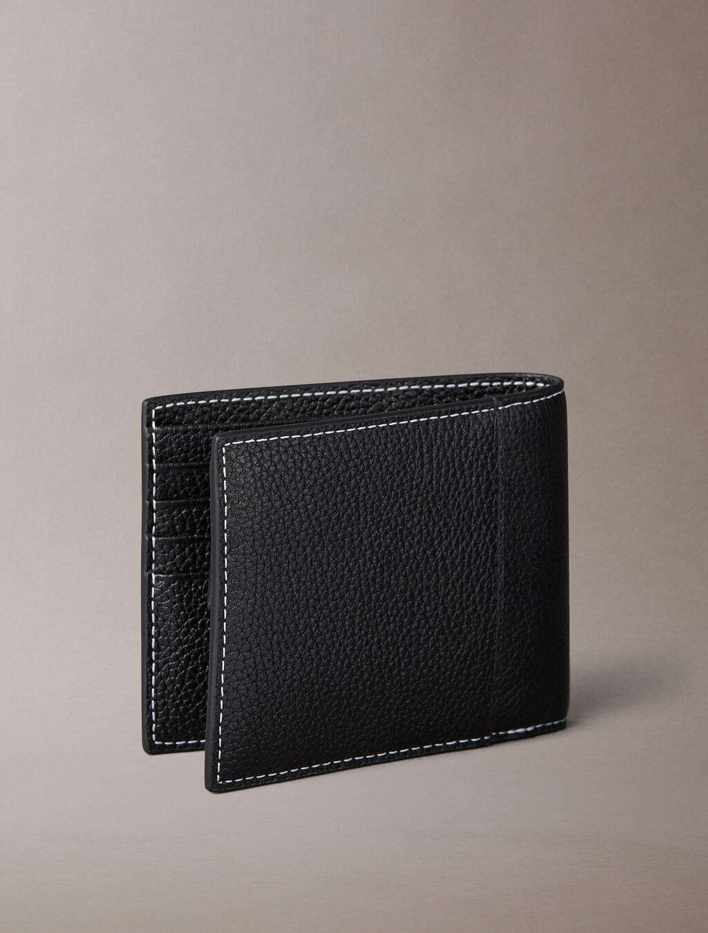 Monologo Bifold Wallet with Coin Pouch, Black, hi-res
