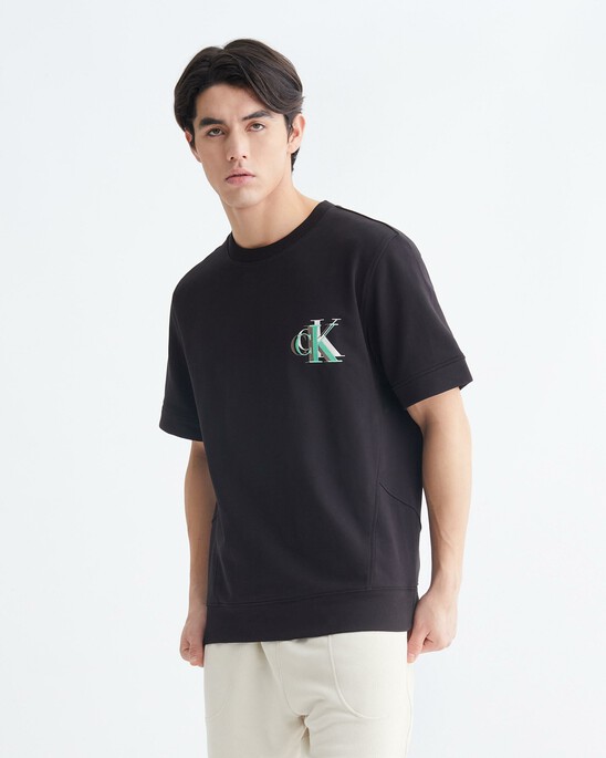 INFINITE COOL MONOGRAM SHORT SLEEVE SWEATSHIRT