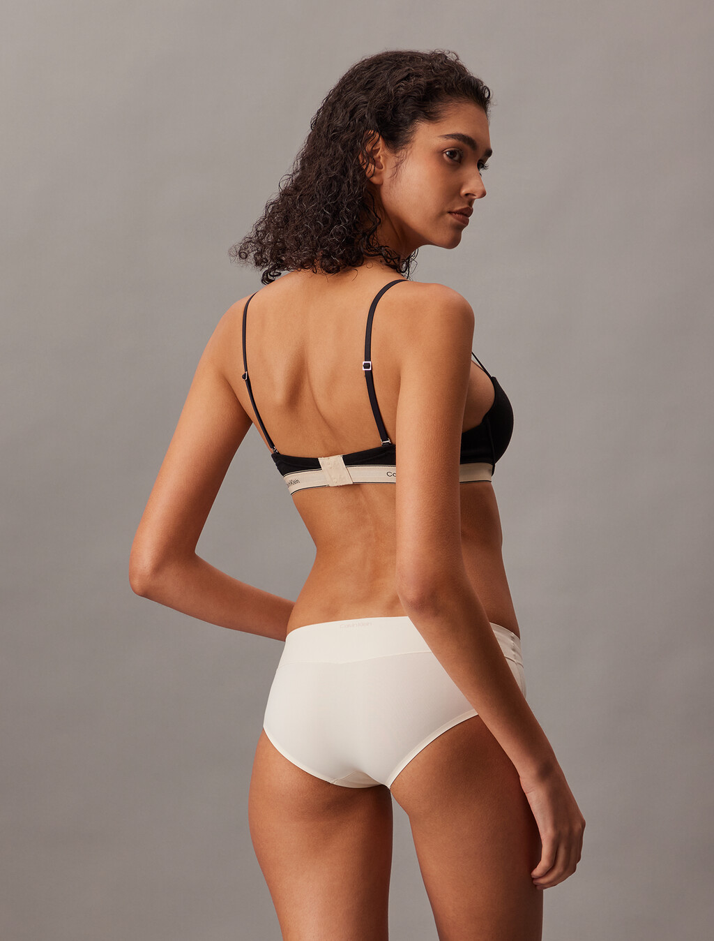 Lift Demi Bra - Heritage Cotton, Black, hi-res