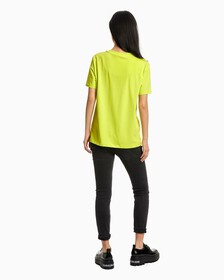 Monogram Straight Tee, Lemon Lime, hi-res