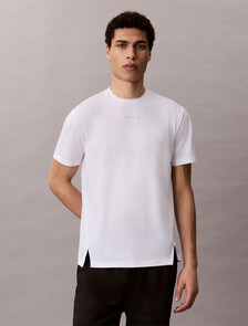 Icon Sport Mesh Short Sleeve Tee, Classic White, hi-res