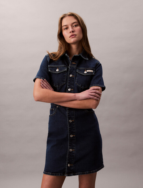 Trucker Mini Denim Dress