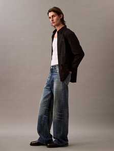 Solid Classic Oxford Button-Down Shirt, Black, hi-res
