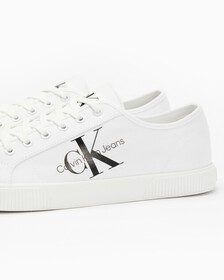 ESSENTIAL VULCANIZED MONOGRAM SNEAKERS, White, hi-res