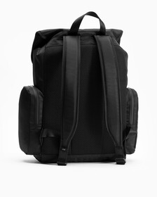 ULTRALIGHT NYLON FLAP BACKPACK 40CM, BLACK, hi-res