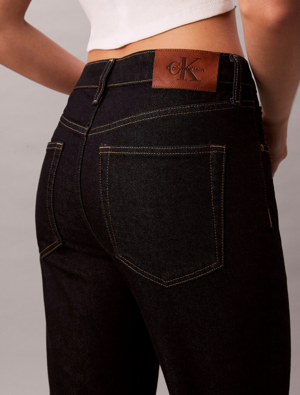 Cropped High Rise Flared Jeans, CK CLASSIC RINSE, hi-res