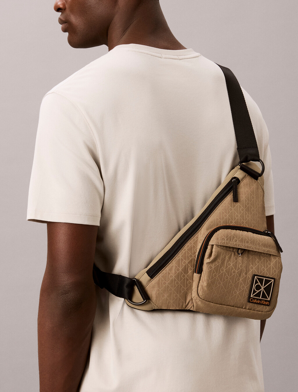 Utility Emblem Crossbody Bag, Roasted Cashew, hi-res