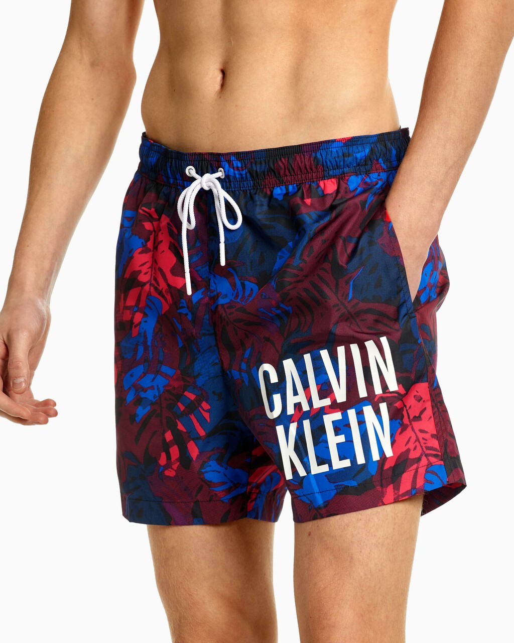 INTENSE POWER ALL OVER PRINT MEDIUM SHORTS, Jungle Leaf Black Aop, hi-res