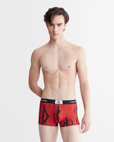 Calvin Klein 1996 Micro Low Rise Trunks, MELTING CK PRINT+JAZZBERRY JAM, hi-res