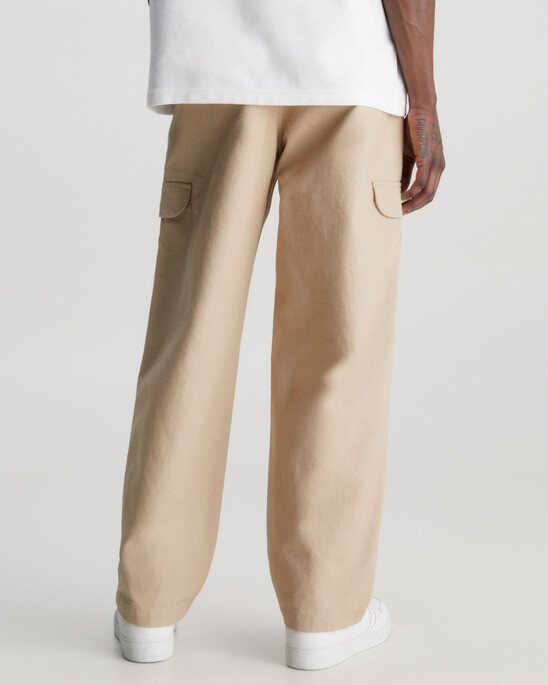 Cotton Canvas Cargo Pants