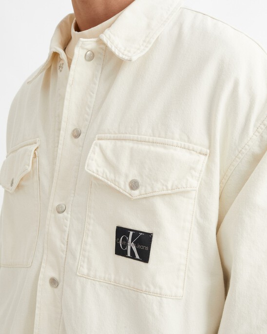MODERN NEUTRALS OVERSIZED PADDED SHIRT JACKET