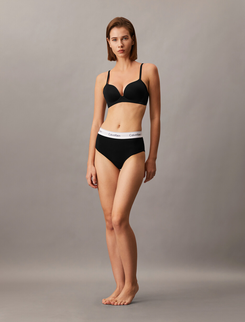 Invisibles Push Up Plunge Bra, Black, hi-res
