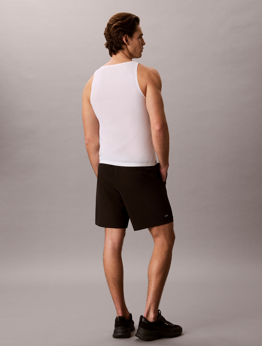 Invisible Microfiber Mesh Tank Top, Classic White, hi-res