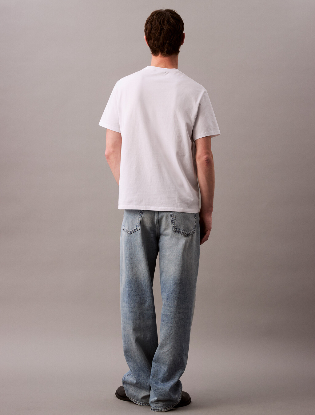 Varsity CK Badge Crewneck Tee, Brilliant White, hi-res