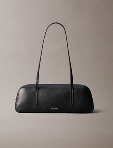 Foil Logo Shoulder Bag, Black/Toasted Coconut, hi-res