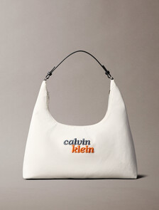 Graphic Canvas Medium Shoulder Bag, WHITE CANVAS, hi-res