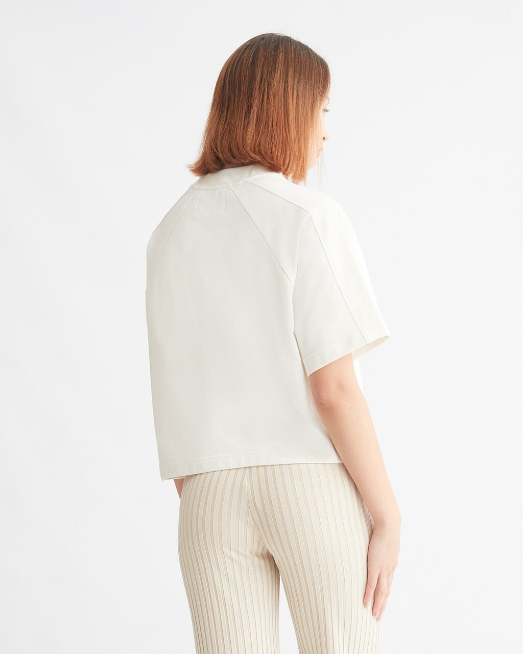 ARCHIVAL NEUTRALS RELAXED TOP, IVORY, hi-res