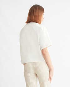 ARCHIVAL NEUTRALS RELAXED TOP, IVORY, hi-res