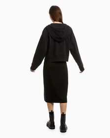 Archive Logo Zip Up Hoodie, Black Beauty, hi-res