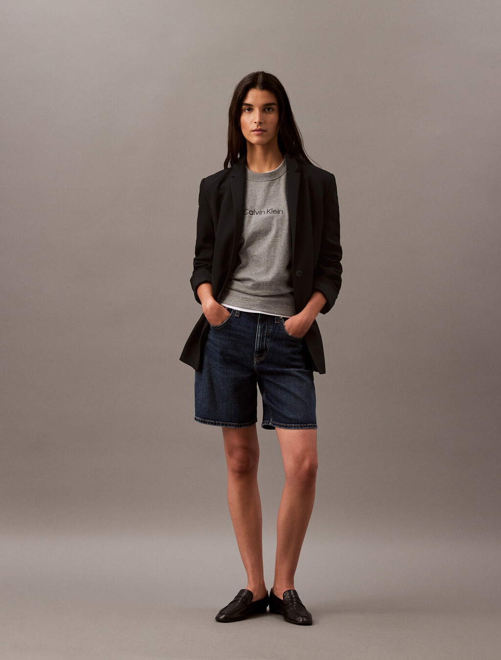 Hero Modern Boxy Tee, Medium Grey Htr, hi-res