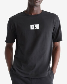 CALVIN KLEIN 1996 SLEEP CREW NECK TEE, Black, hi-res