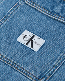 Boxy Utility Denim Shirt Jacket, LIGHT BLUE, hi-res