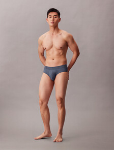 CK Black Microfiber Hip Brief, Bank Blue, hi-res