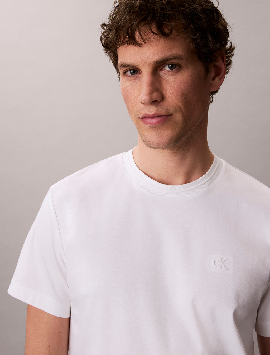 Premium Double Knit Supima Cotton Crewneck Tee, Bright White, hi-res