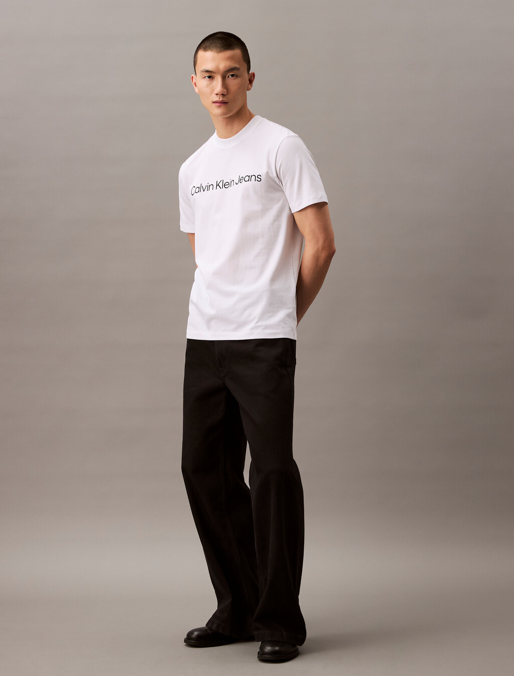 Regular Institutional Logo Tee, Brilliant White, hi-res