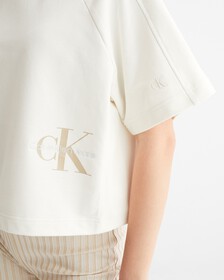 ARCHIVAL NEUTRALS RELAXED TOP, IVORY, hi-res