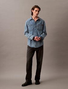 Relaxed Denim Shirt, CK NO06, hi-res