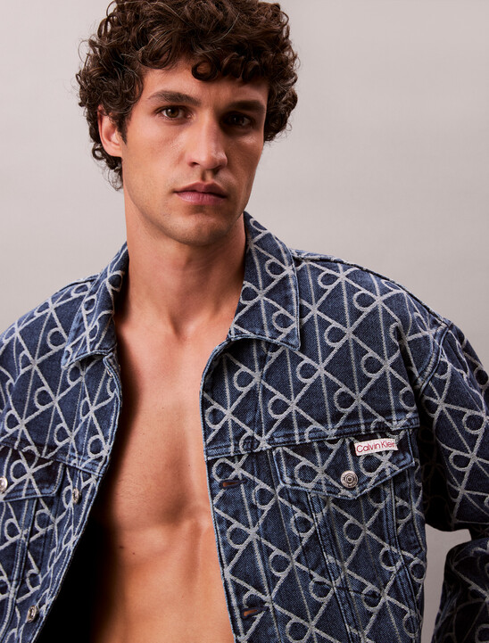 Allover Logo 90's Denim Jacket