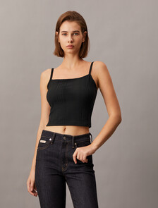 2 in 1 Rib Knit Slim Cardigan, Ck Black, hi-res