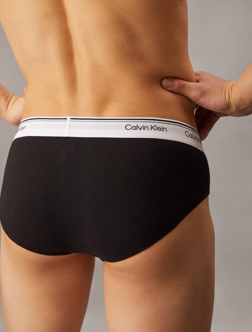 Cotton Stretch Balance Hip Briefs 3 Pack, Black, hi-res
