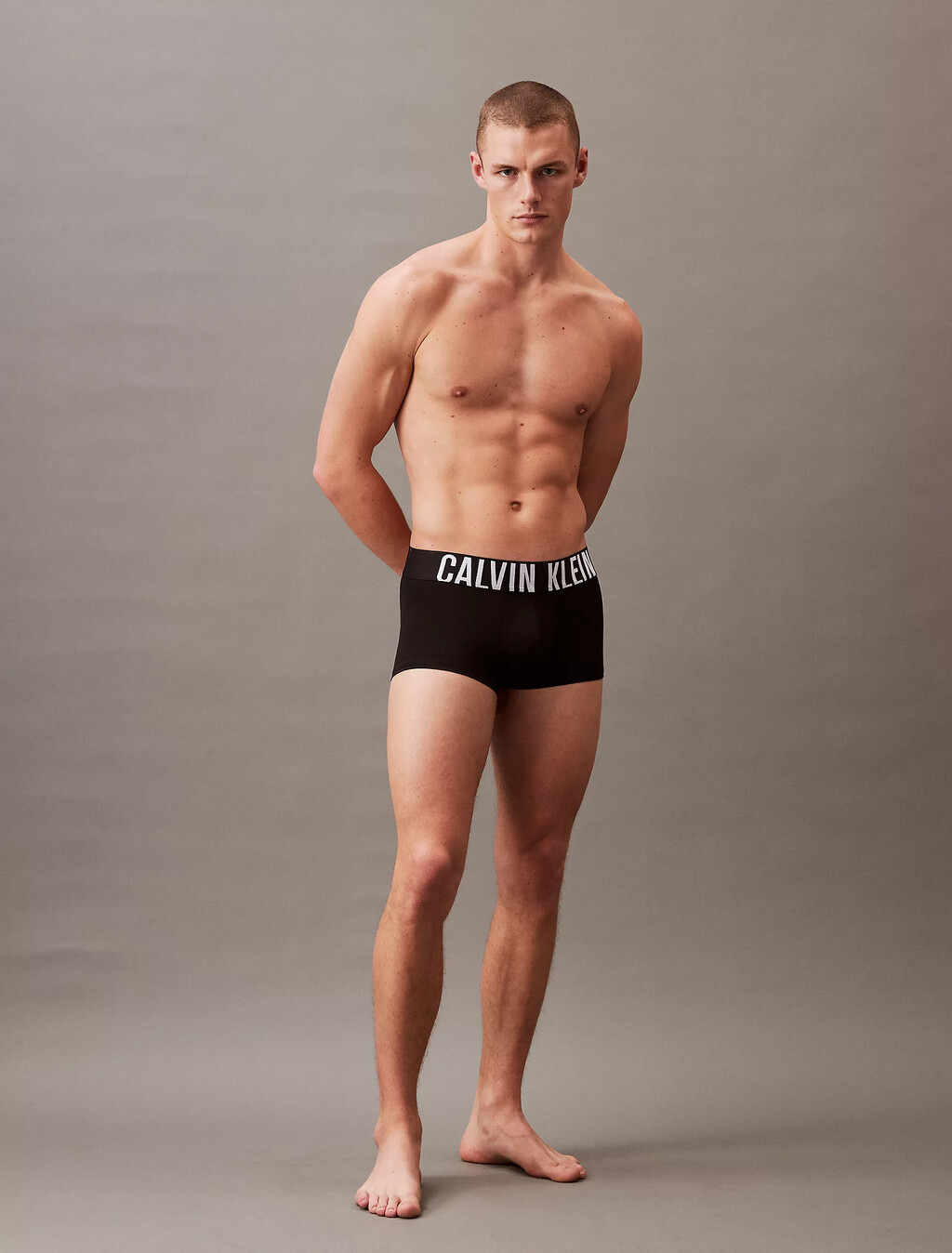 Intense Power Microfiber Stretch 3-Pack Low Rise Trunk, Black/Grey Sky/Pompeian Red, hi-res