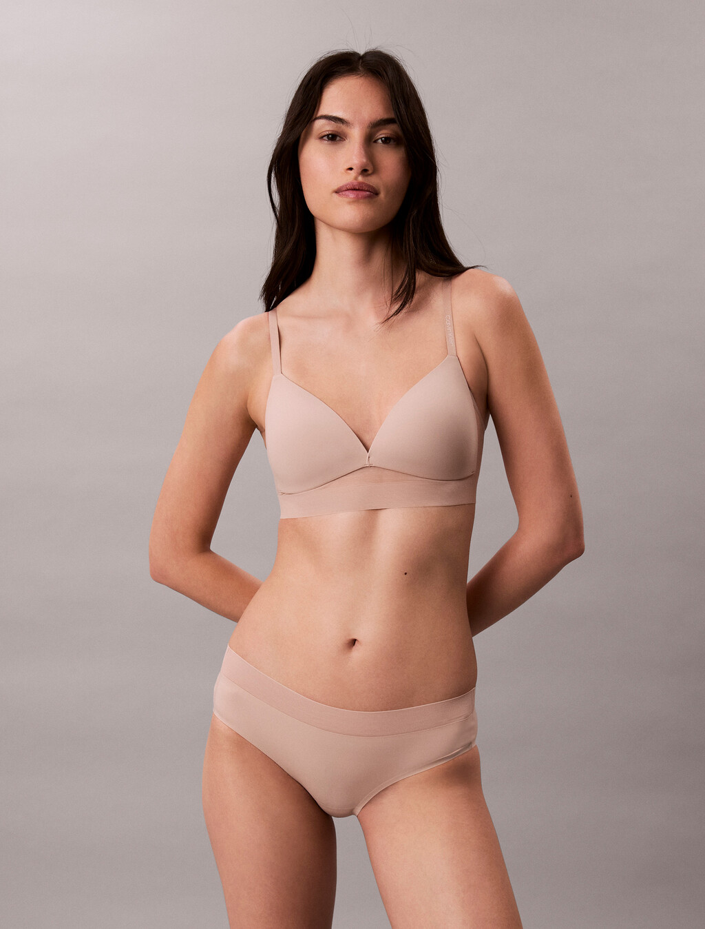 Invisibles Microfiber Mesh Lightly Lined Triangle Bra, Cedar, hi-res