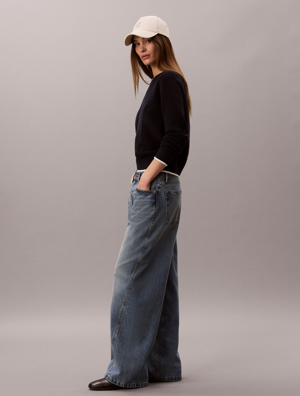 Twisted Low Rise Baggy Jeans, WORN ESSEX, hi-res