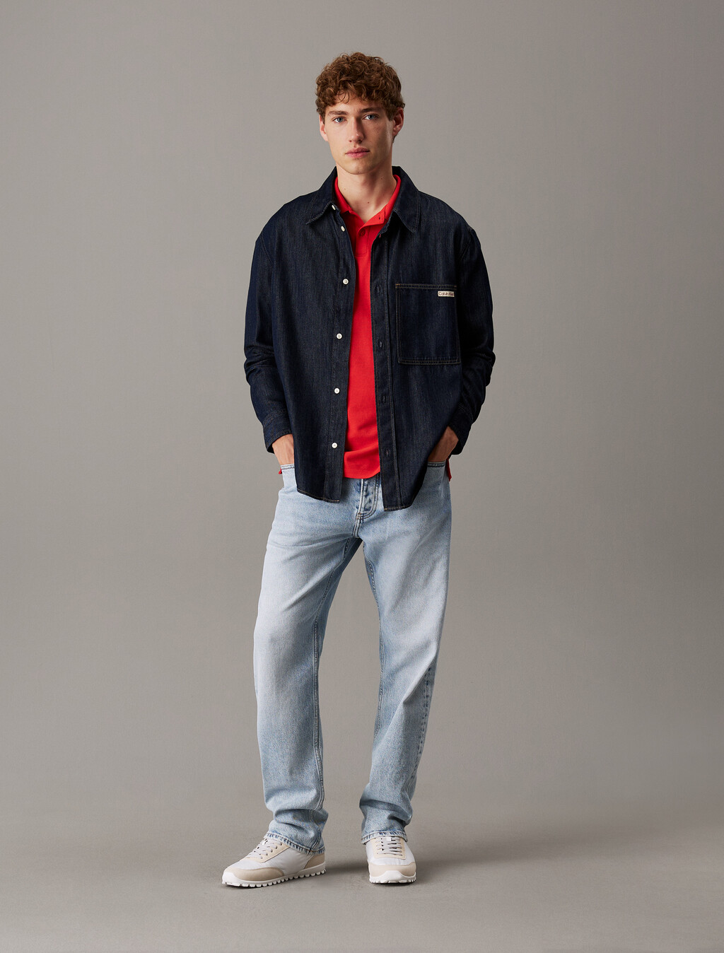 Cotton Piqué Polo Shirt, Red Alert, hi-res