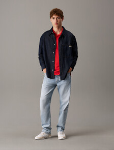 Cotton Piqué Polo Shirt, Red Alert, hi-res