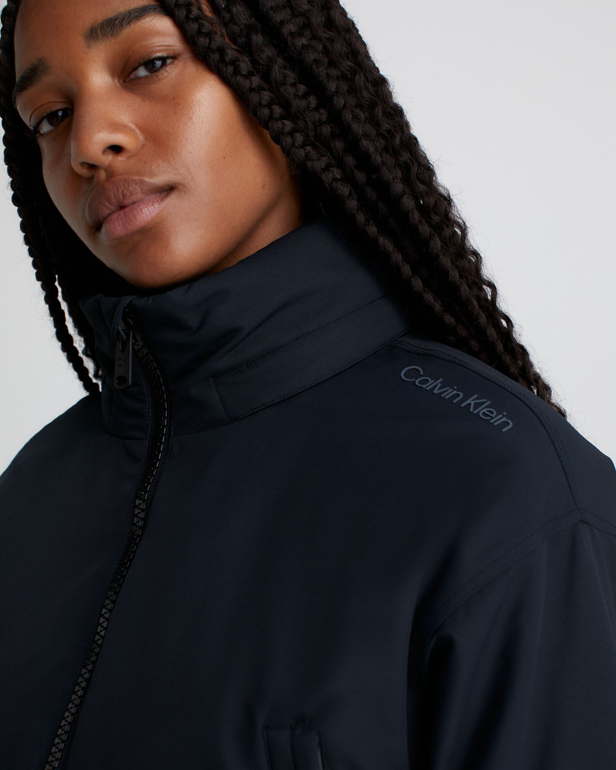Calvin klein synthetic down parka in black top