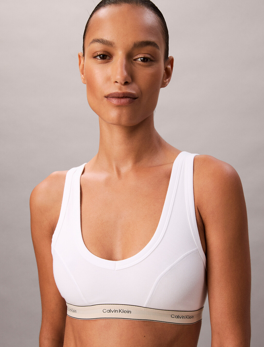 Bralette - Heritage Cotton, White, hi-res