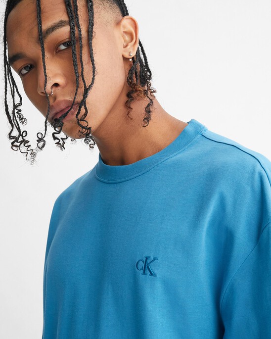 CALVIN LOGO CREW NECK TEE